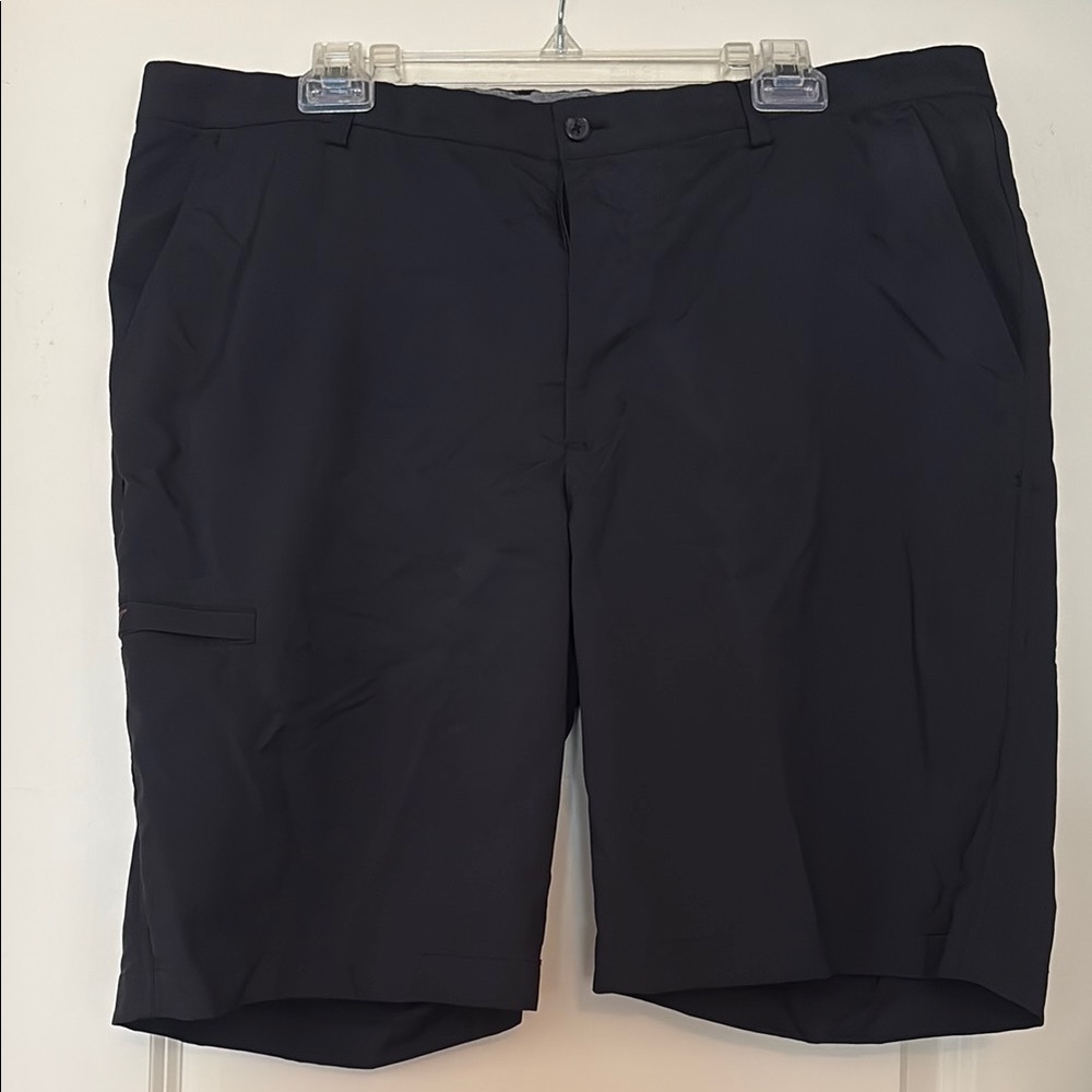 Greg Norman Collection Black Flat Front Shorts